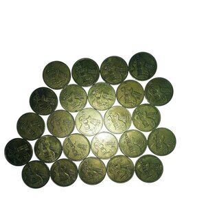Chuck E Cheese Arcade Tokens Lot of 25 - 2015, 2016 Circulated